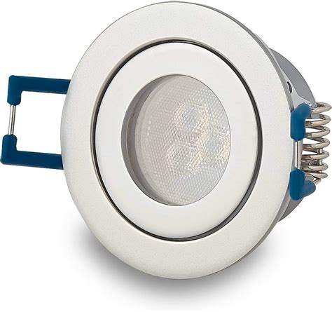 Led Inbouwspots Zilver Ronde W Neutraal Wit Platte En Smalle V