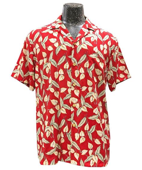 Mini Anthurium Red Hawaiian Shirt Magnum Pi In 2022 Stylish Shirts