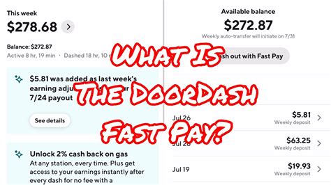 Doordash How To Use The Doordash Fast Pay Full Explaination Doordash 101 Youtube