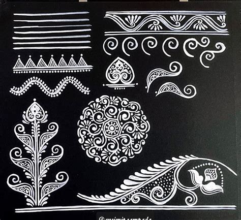 Alpona Mural Art Design Abstract Pattern Design Indian Folk Art