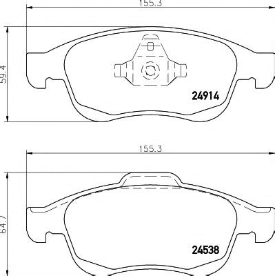 410605961R,RENAU 410605961R Brake Pad Set, disc brake for RENAU