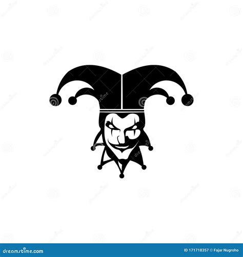 Head Joker Mascot Logo Joker Logo Template Royalty Free Stock Photo