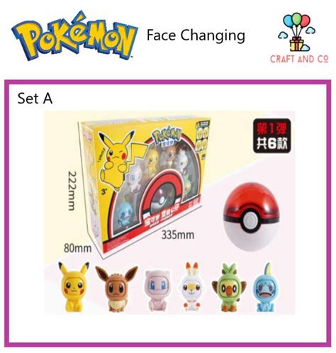 Jual Pokemon Changing Face Figure Cute Pikachu Eevee Jigglypuff