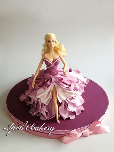 Barbie Doll Fondant Cake By Ipoh Bakery Barbie Birthday Cake Cool Birthday Cakes Birthday Cake