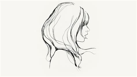 Az87 Drawing Simple Minimal Girl Illustration Art Wallpaper