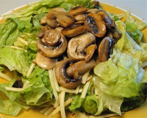 Swiss And Hot Mushroom Salad Recipe