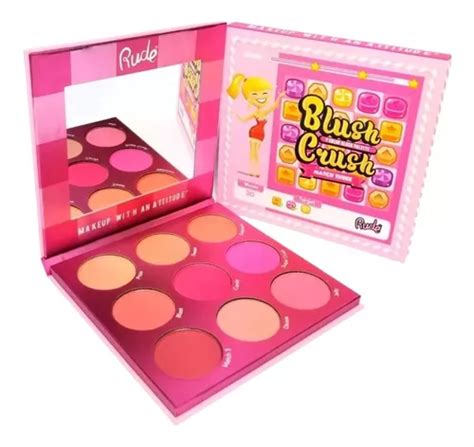 Paleta De Rubores Blush Crush Rude Cosmetics Original Meses Sin Interés