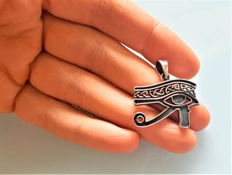 Eye Of Horus Pendant 925 STERLING SILVER Ancient Egyptian Sacred