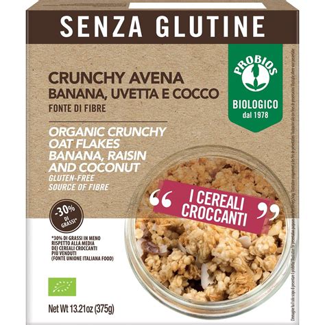 Cereali Di Avena Con Banana Uvetta E Cocco Probios G Coop Shop