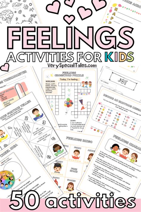 50 Fun Feelings Activities for Kids (Printable) - Very Special Tales