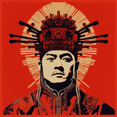 Premium AI Image A Poster Of A Man With A Crown On His Head