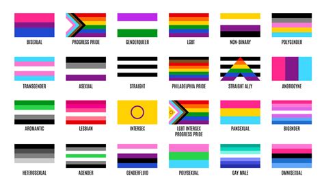 Lgbt Pride Flags Sexual Diversity Banners Set 26620561 Vector Art At