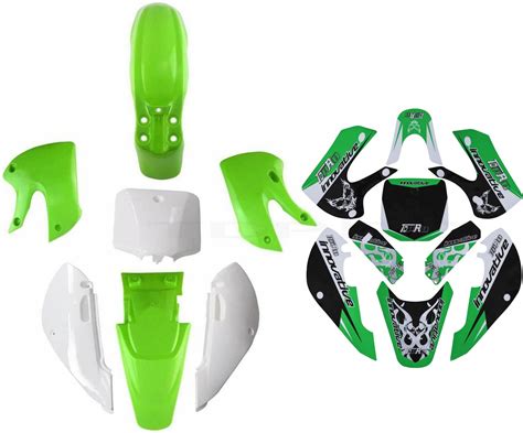 Amazon YC Yier Green Fairing Kit Plastic Fender Graphics Sticker