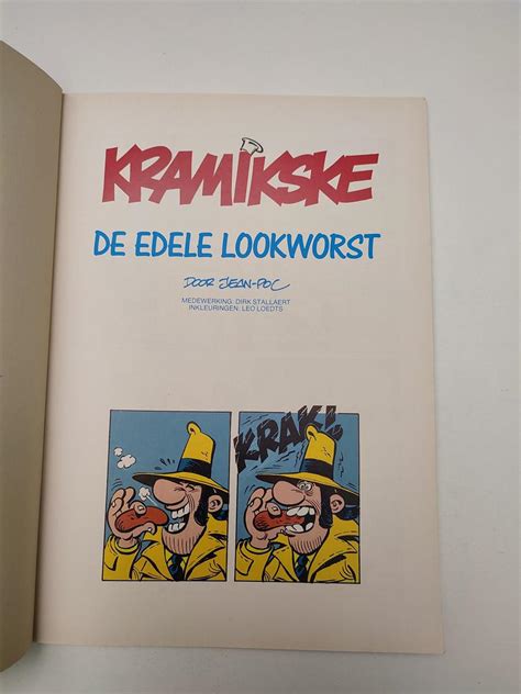 Kramikske 7 De Edele Rookworst 1e Druk Softcover 1987 Mijn