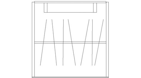 Common Wardrobe Hanger Elevation Block Cad Drawing Details Dwg File