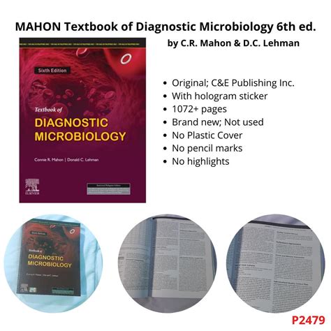 Mahon Textbook Of Diagnostic Microbiology 6th Ed Hobbies And Toys