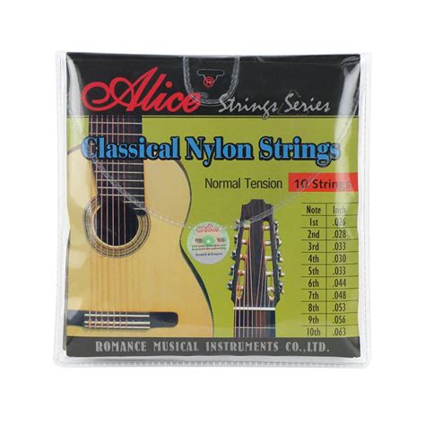 Alice AC1032C Classical Guitar Nylon Strings 10 Strings Set for 34" 39 ...