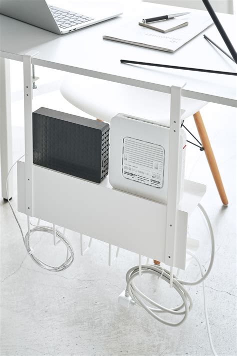 Under Desk Cable And Router Organizer