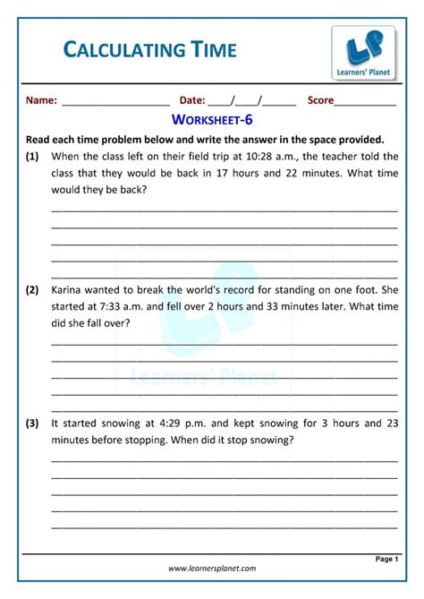 Word Problems In Time Worksheets Grade Hot Sex Picture