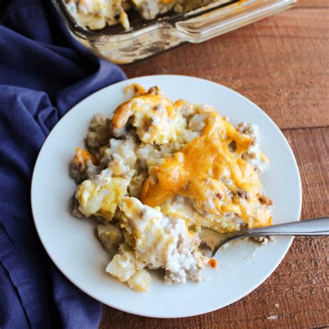 Sausage Gravy Breakfast Casserole Cooking With Carlee