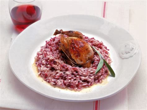 Ricetta Risotto Al Radicchio Rosso Con Quagliette Panna E Salvia