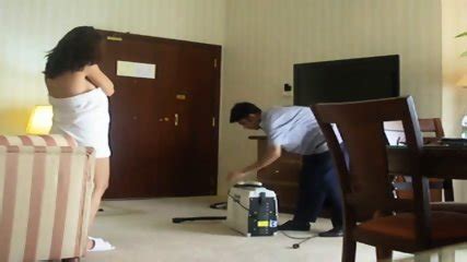 Half Naked Arab Slut Wife Teases Another Hotel Worker