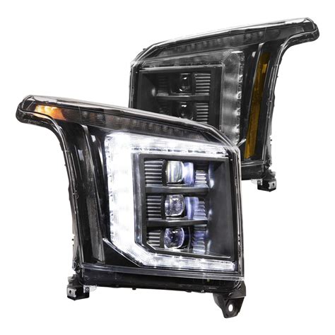 Morimoto LF545 XB Black DRL Bar Projector LED Headlights With