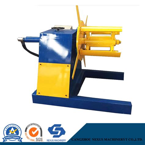 3 Ton Electrical Motor Decoiler Uncoiler Unwinder Machine For Steel