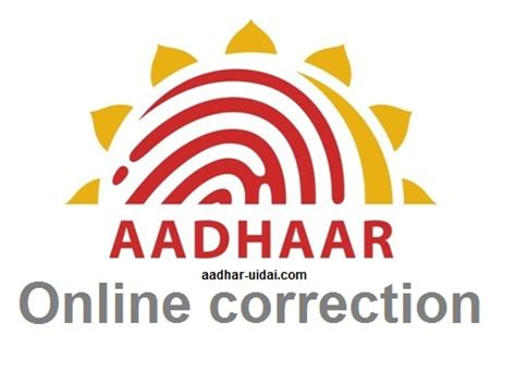 Aadhar Card Online Correction With Simple Steps Uidai Aadhaar