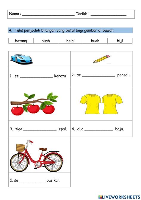 Penjodoh Bilangan Zbr Live Worksheets Nbkomputer