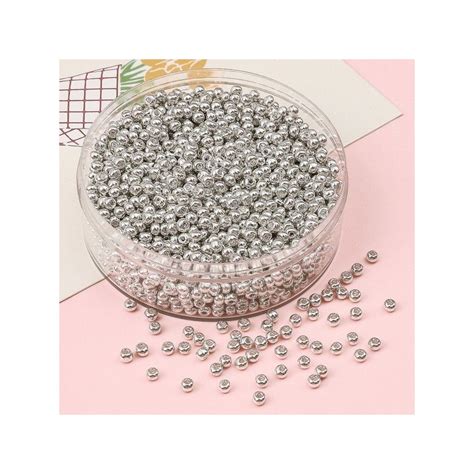 PS11915821 PAX 1 sachet 160 Perles de rocaille en verre métallique