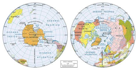 Divisão Do Mundo Em Dois Polos Antagonicos - Continentes e Regiões do Mundo