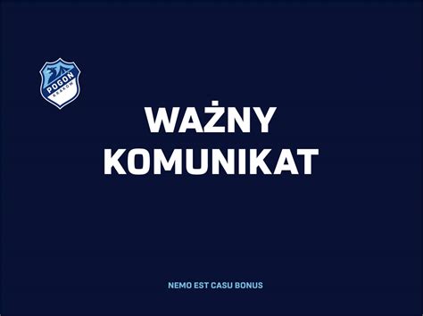 UWAGA Ważny komunikat KSPN POGOŃ KRAKÓW