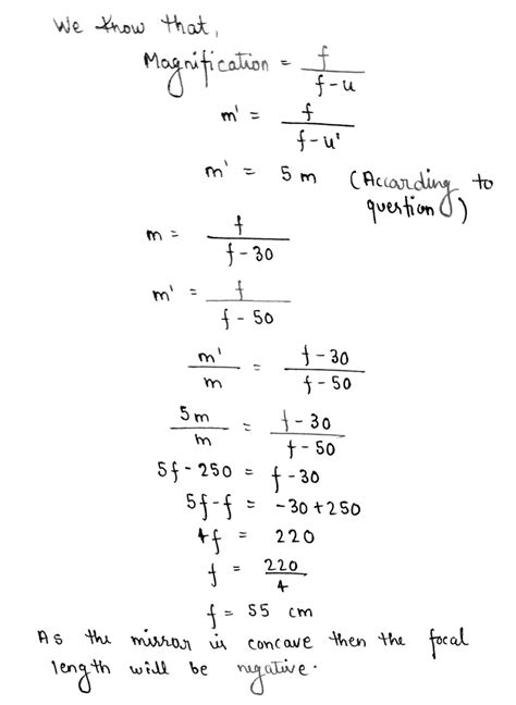 When An Object Is Placed At A Distance Of 30 Cm From When An Object Is