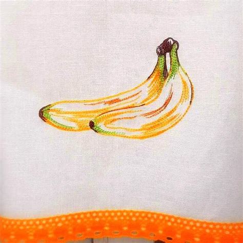 Bananas Machine Embroidery Design Banana Bunch Fruit Etsy