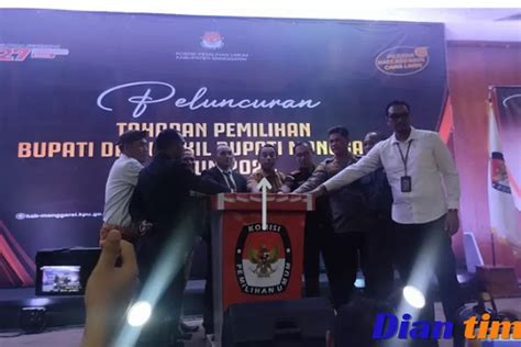 KPU Manggarai Launching Tahapan Pemilihan Bupati Dan Wakil Bupati Tahun