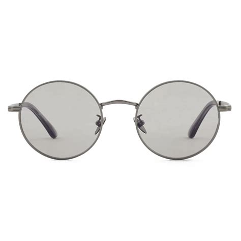 Giorgio Armani Men’s Round Eyeglasses Gunmetal Grey Optical Glasses Giorgio Armani