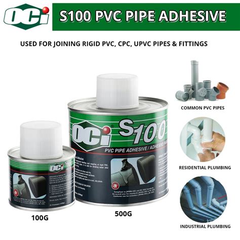 Oci S 100 Pvc Pipe Adhesive 100g