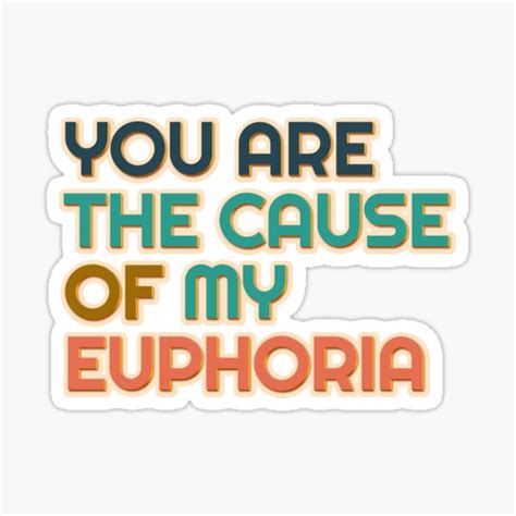 You Are The Cause Of My Euphoria Bts Euphoria Sticker For Sale By Mobilunik Redbubble