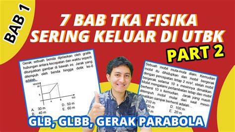 Soal Tka Fisika Saintek Yang Sering Keluar Di Utbk Bab Glb Glbb