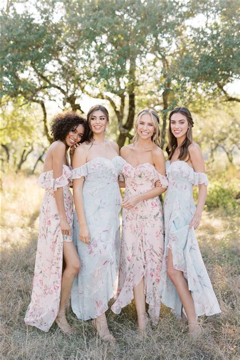 29 Beautiful Floral Bridesmaid Dresses For 2024 Mrs To Be