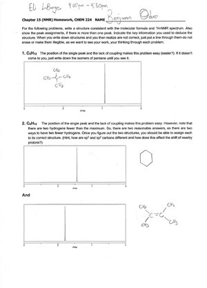 CHEM 224 Exam 1 S24 Hamann Exams 1 CHEM 224 Orgo II Exam