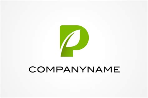 Free Logo Letter P Plant Logo