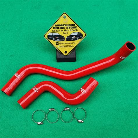 Jual Selang Radiator Silicone Merah Samco Toyota Starlet Kotak Kapsul