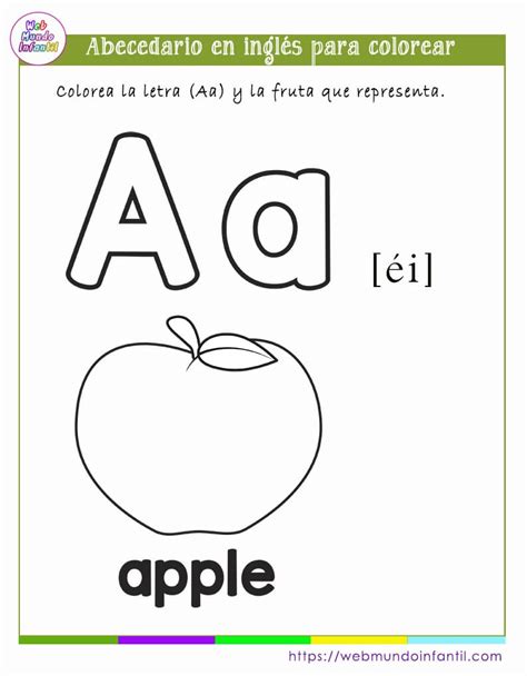 Abecedario En Ingl S Para Colorear E Imprimir En Pdf