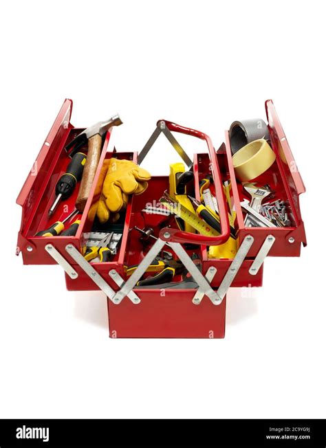 Toolbox isolated on white Stock Photo - Alamy