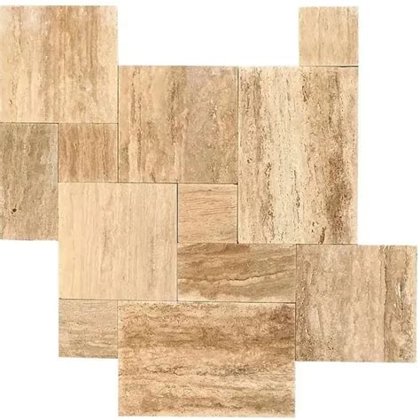 Navona Tumbled Travertine Pavers Mega Stone