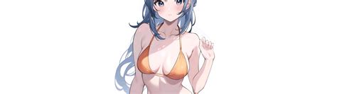 Скачать обои kawaii girl hot sexy anime babe cute bikini раздел сэйнэн в разрешении 3200x900