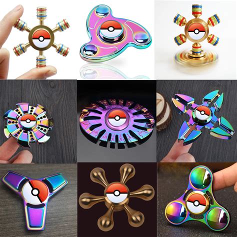 Pokemon Go Fidget Finger Spinner Hand Spin Titanium Edc Bearing Focus