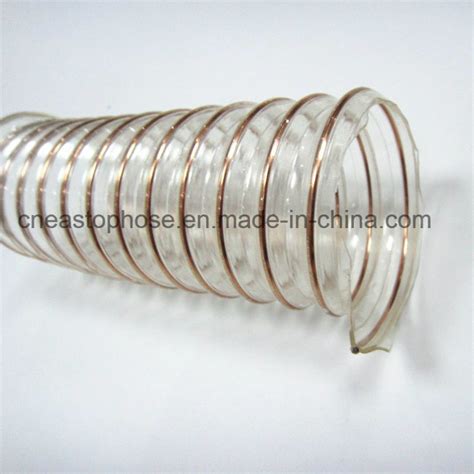 Flexible Abrasion Resistant Transparent Pu Steel Wire Spiral Hose